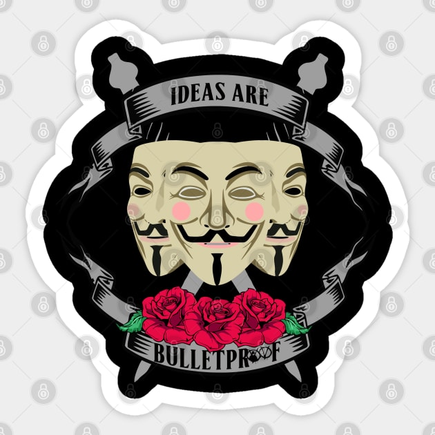 Ideas are bulletproof Sticker by SuperEdu